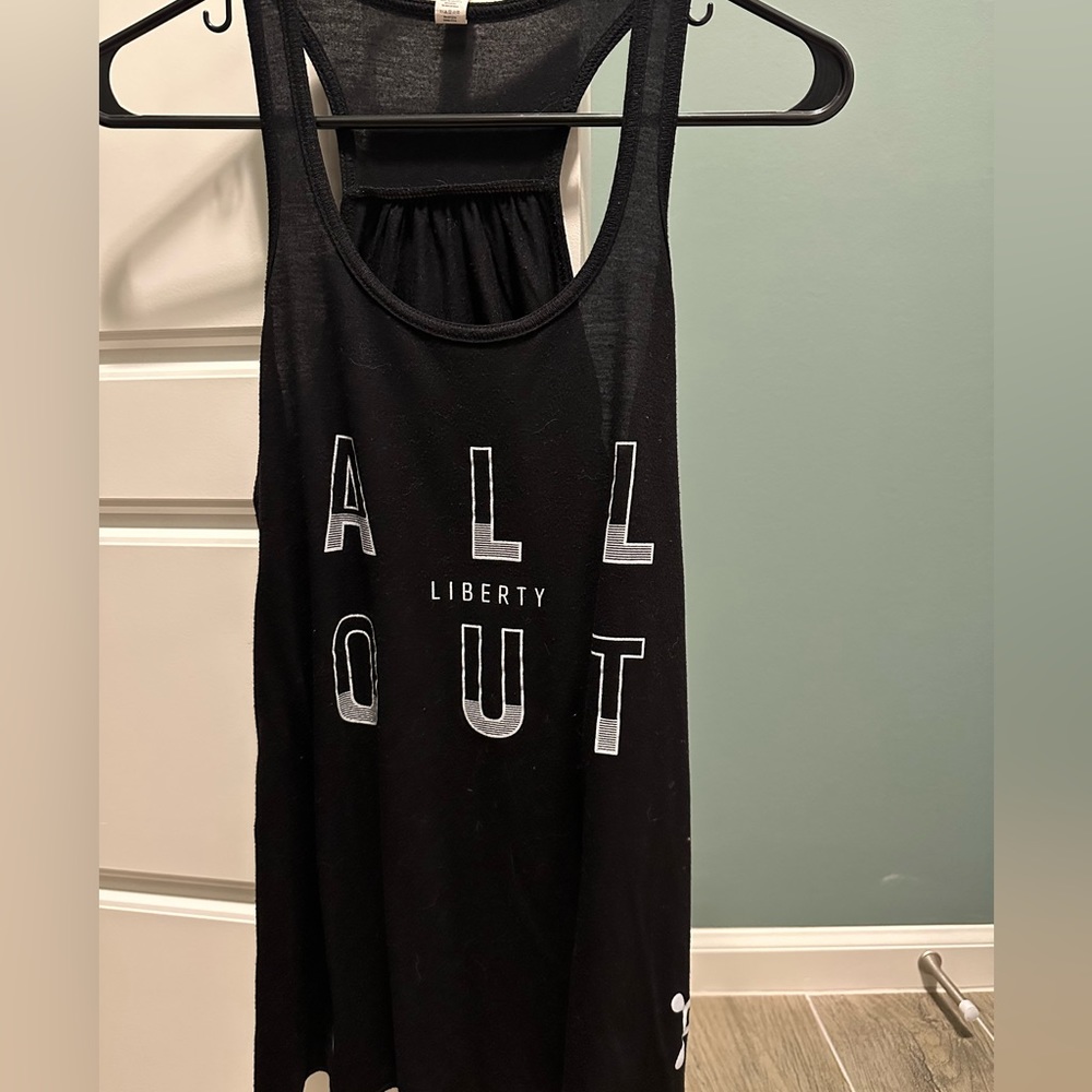 OTF OrangeTheory All Out Liberty tank top